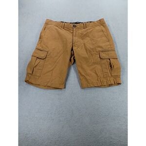 Brice Mens Cargo Shorts Tan Brown Size 40 Six Pocket Utility